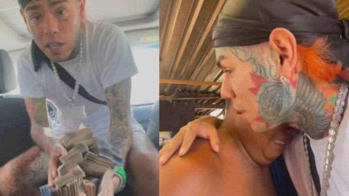 Rapero Tekashi 6ix9ine sorprende a familia mexicana con un millón de pesos