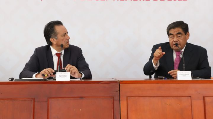 Miguel Barbosa y Cuitláhuac García acuerdan trabajar a favor de la seguridad