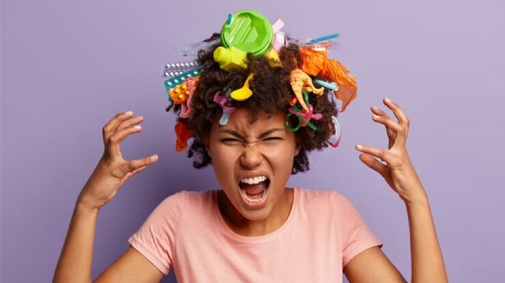 Ideas con material reciclado para hacer peinados locos