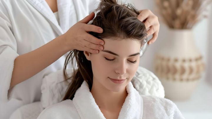 Así debes masajearte la cabeza para que te crezca el cabello