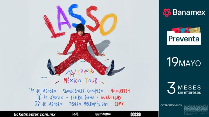 Lasso arranca su ‘Malcriado Tour’ en Monterrey, Guadalajara, Querétaro y CDMX