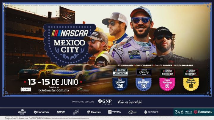 NASCAR Mexico City Weekend revela las carreras que harán historia en la Ciudad de México