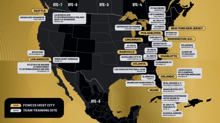 Mundial de Clubes: estas ciudades de Estados Unidos recibirán a los mejores futbolistas